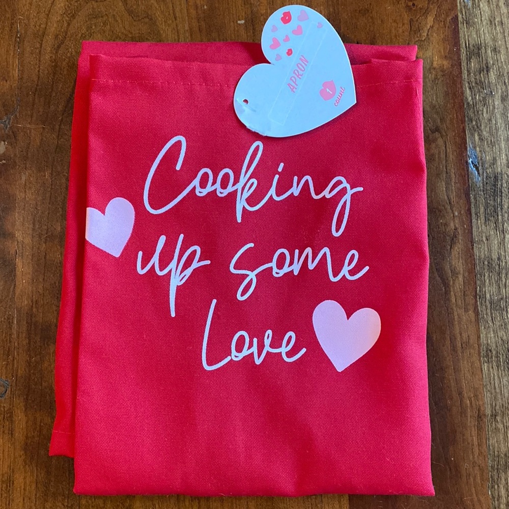 Red apron “Cooking up some fun”